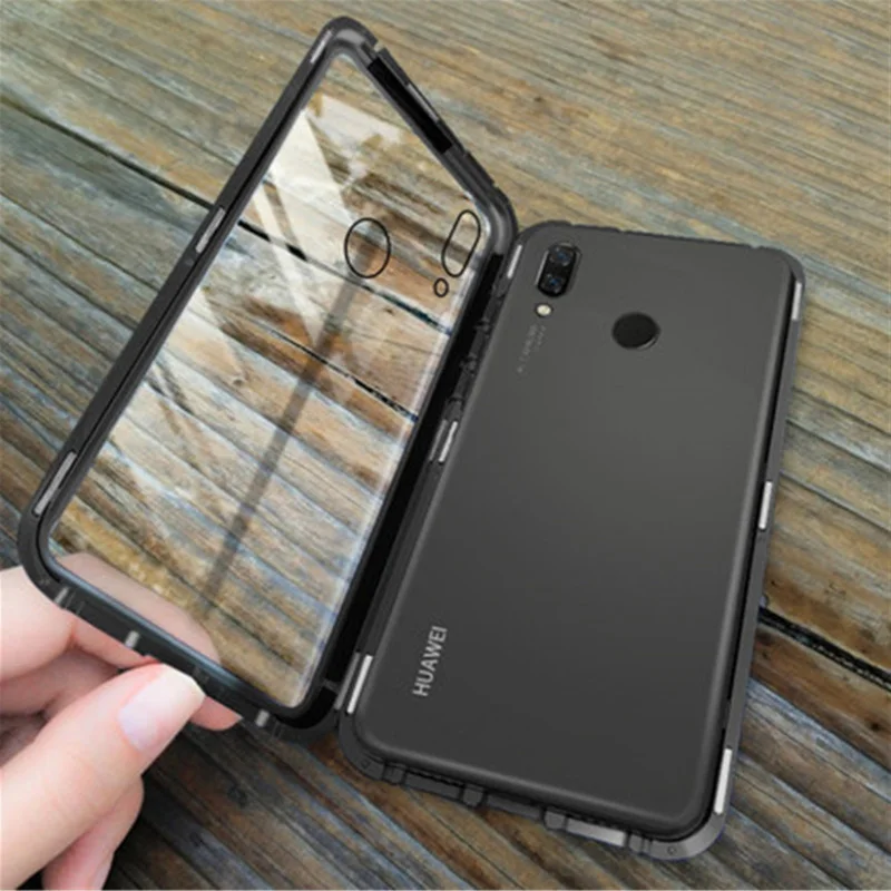 Роскошный магнитный металлический чехол для Huawei P20 Lite Pro Магнитный бампер