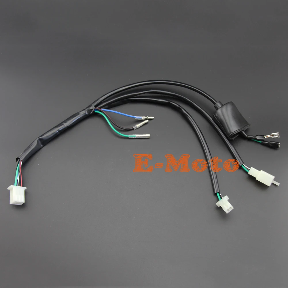 

Electric Wiring Harness Loom For 50 90 110 125 140 150 160cc Kick Start Engine Dirt Quad Trail Mini Bike Pitbike