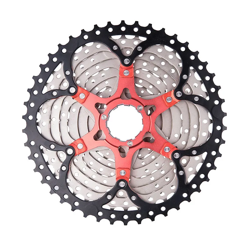 MTB горный велосипедный маховик 10 скоростной велосипед стальная кассета Freewheel 11-46T серебро 550g
