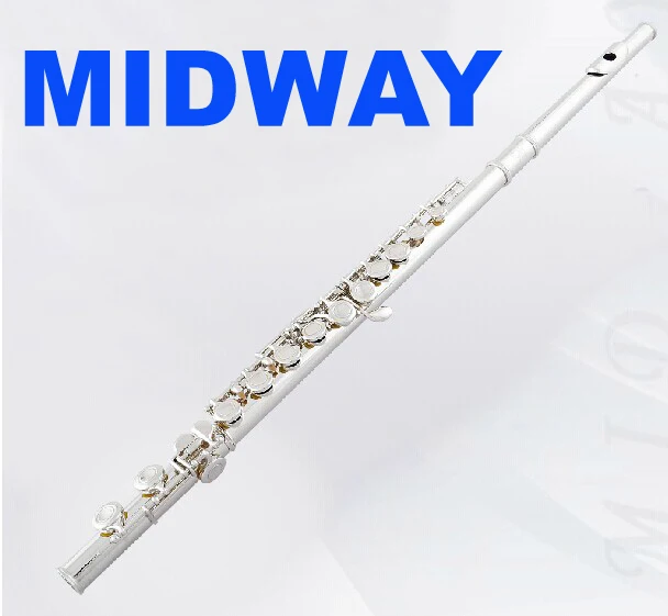 

Free Shipping MIDWAY MFL-201C Hight Quality flute musical instrument 16 hole Closed e key c flute musical instrument