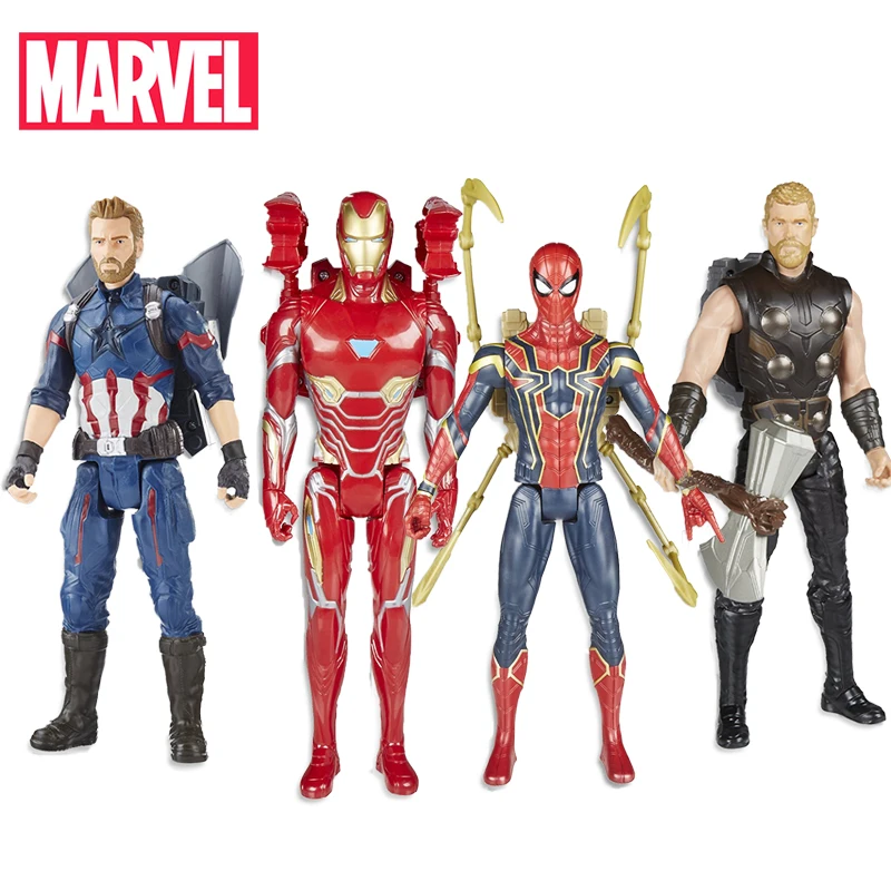 30 см электронные Мстители Marvel Бесконечность война Титан герой мощность FX Капитан