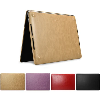 

Laptop Case Cover for Macbook Pro 15 2018 A1990 A1707 Slim Pu Leather Flip Cover for Macbook Pro 13 2019 A2159 A1706 A1708 A1989