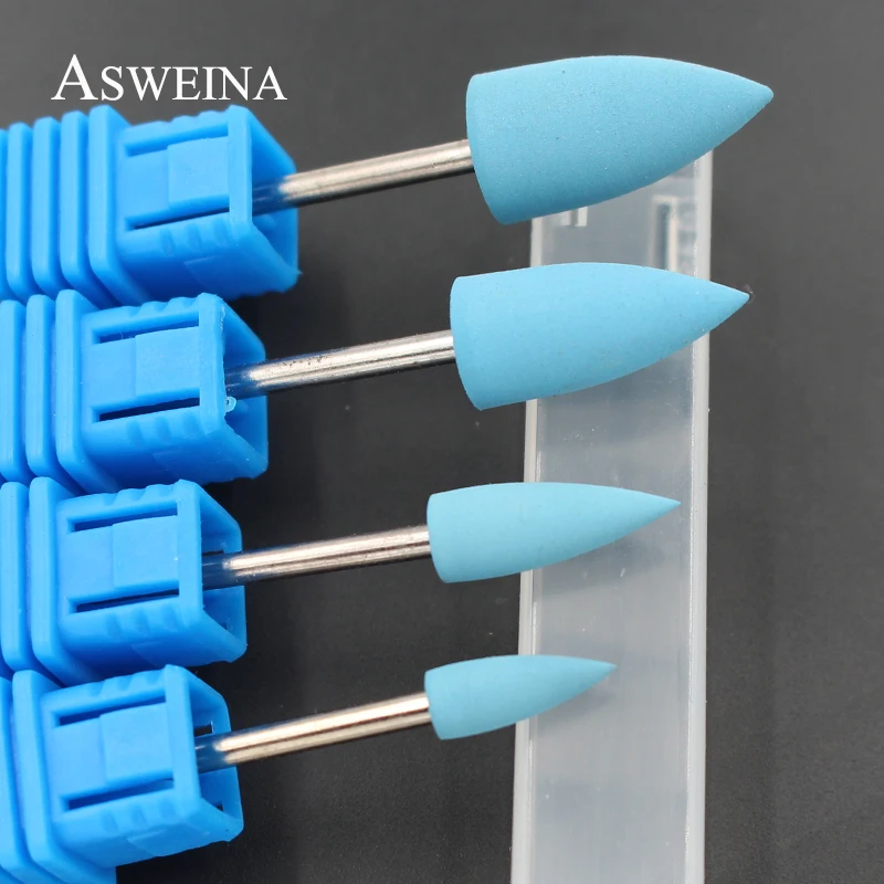 Buy ASWEINA 4pc Blue Nail Buffer Milling Cutter Rotary