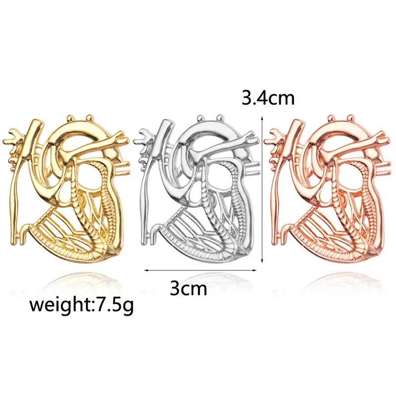

Medical brooches Collection Gold Silver Rose Gold Jewelry Nurse Doctor Medical Symbol Pin stomach Lapel pins for Doctor friend