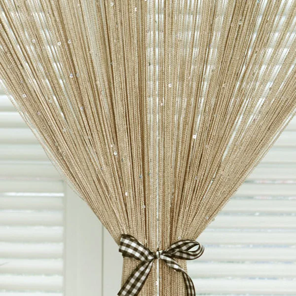 customized size 10ft*10ft luxury string curtain /300cm*300cm elegant