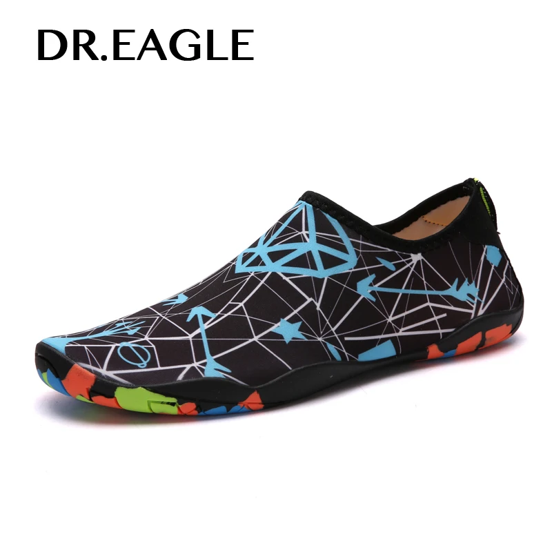 DR.EAGLE Aqua Shoes для воды летние кроссовки моря мужские пляжные слиперы обувь взрослых