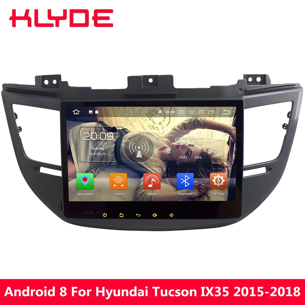 Discount KLYDE 10.1" Octa Core Android 9.0 4GB RAM 32GB ROM Car DVD Multimedia Player Radio For Hyundai Tucson IX35 2015 2016 2017 2018 0