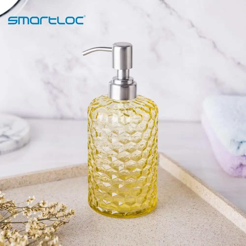 Smartloc 600 мл стеклянный дозатор жидкого мыла для рук, настенный дозатор шампуня для душа, автоматическая бутылка, умные кухонные аксессуары для ванной комнаты, набор