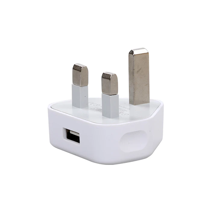 DC 5 فولت 1A الناتج USB واحد المملكة المتحدة التوصيل شاحن الحديد التوصيل محول الطاقة المستخدمة ل فون Sumsang سوني هواوي الهواتف المحمولة وأجهزة الكم...