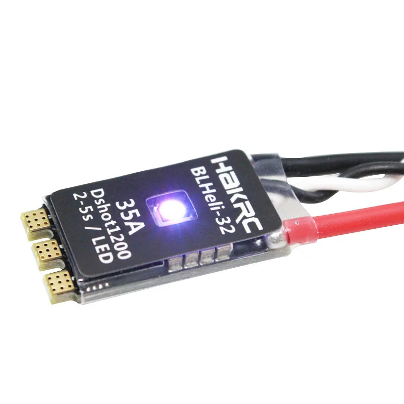 

BLHeli_32 Bit 35A 2-5S ESC built-in LED support Dshot1200 Multishot for FPV RC drone