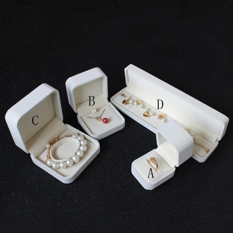 

High Quality Box For Jewelry Free shipping wholesale 20cs/lot Beige Ring Earring Pendant Bracelet Necklace Packaging Boxes