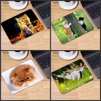 

Yuzuoan Big Promotions Cute Cat Picture Anti-Slip Laptop PC Mice Pad Mat Mouse pads For Optical Laser Mouse Gamer Mousepad