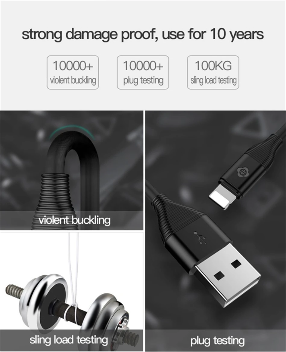Для Lightning iPhone короткий кабель 25 см Черный Micro usb type C дата-провод зарядный шнур 2.1A Быстрая зарядка мобильный телефон зарядное устройство кабель