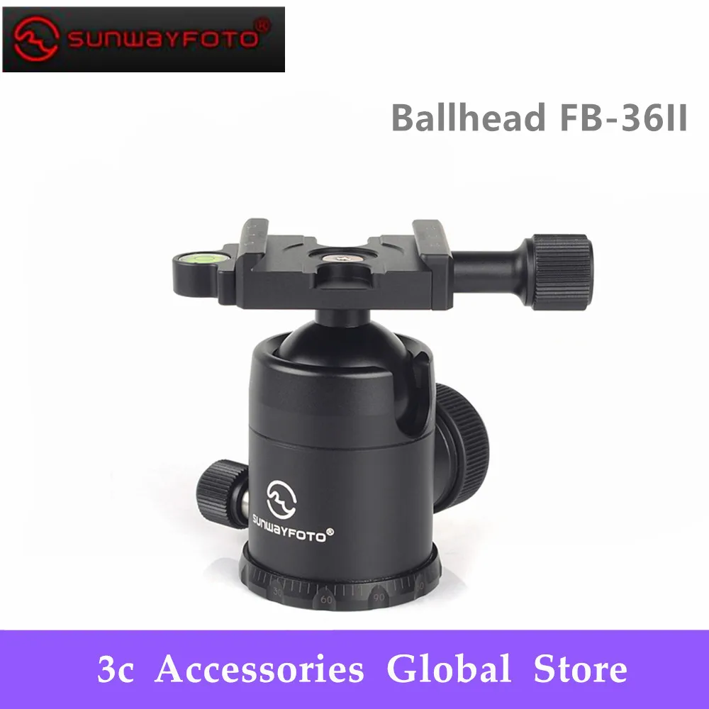 

SUNWAYFOTO FB-36II Tripod head for DSLR Camera Tripode Ballhead Professional Aluminum Monopod Panoramic Tripod Ball Head