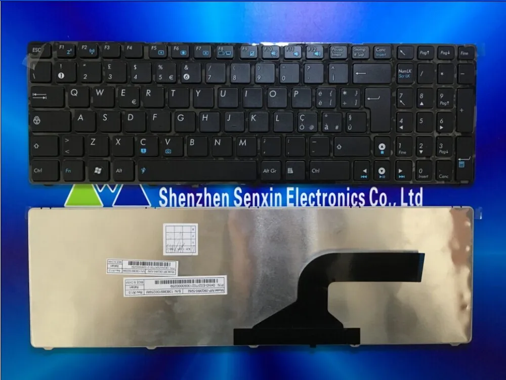 Итальянская клавиатура для ASUS K52 K52F K52DE K52J K52N K52JC K52JE X61 N61 N61JA G60 G51 G53 K53S G72J G72JH G73JL