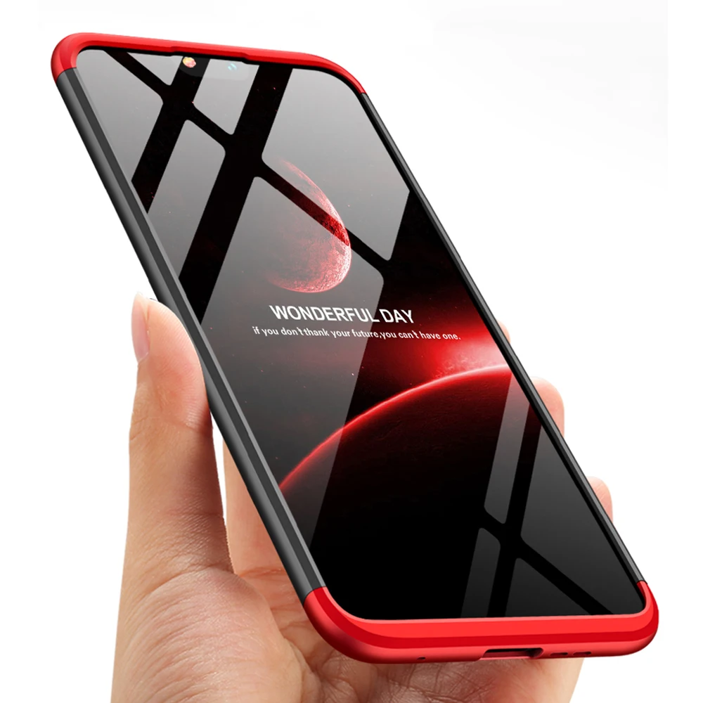 

For Microsoft Nokia X6 /6.1 Plus (2018) Case 3in1 Full Coverage Protective Anti Drop Hard Case + Tempered Glass Screen Protector