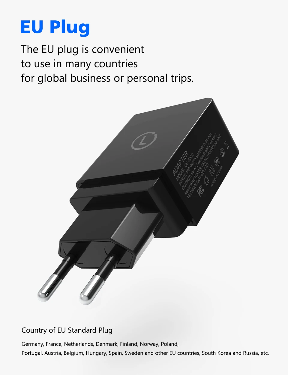 LINGCHEN светодиодный дисплей 2 USB зарядное устройство 2.4A Универсальное зарядное устройство для мобильного телефона Быстрая зарядка настенное зарядное устройство для samsung для iPhone планшета