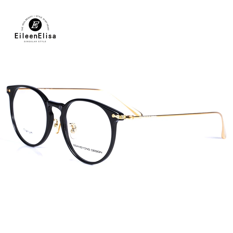 

2017 EE Oversized Eyeglasses Frames Women Acetate Material Brand Design Alloy Arm Reading Eyewear Oculos De Grau