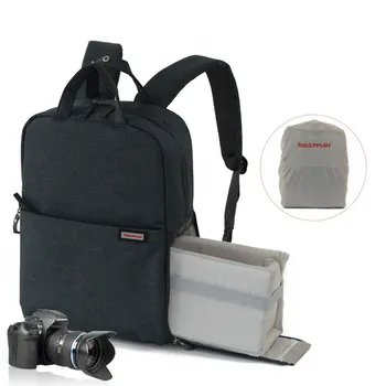 

Fraflor Backpacks Camera Bags Soft Shoulders Wine Slivery Blue Red Bag Men Women Digital Camera Backpack For Canon Nikon L5