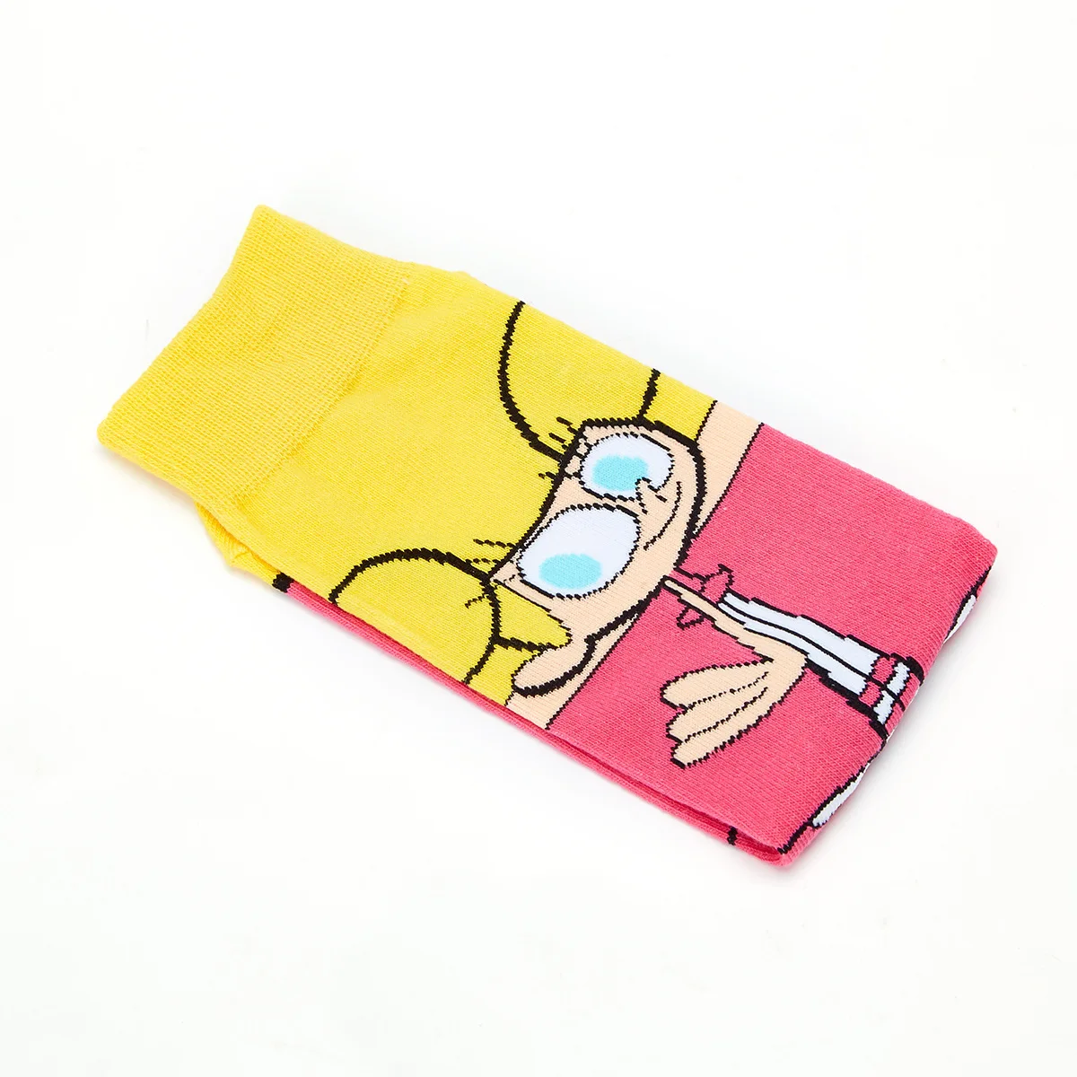 Funny fashion cartoon characters anime print unisex cotton socks colorful woman long socks novelty happy man crew socks