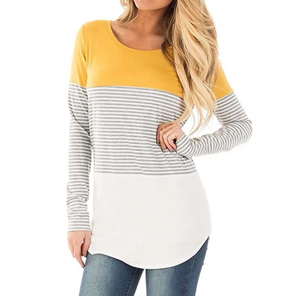 Aliexpress.com : Buy long sleeve t shirt women striped top tee