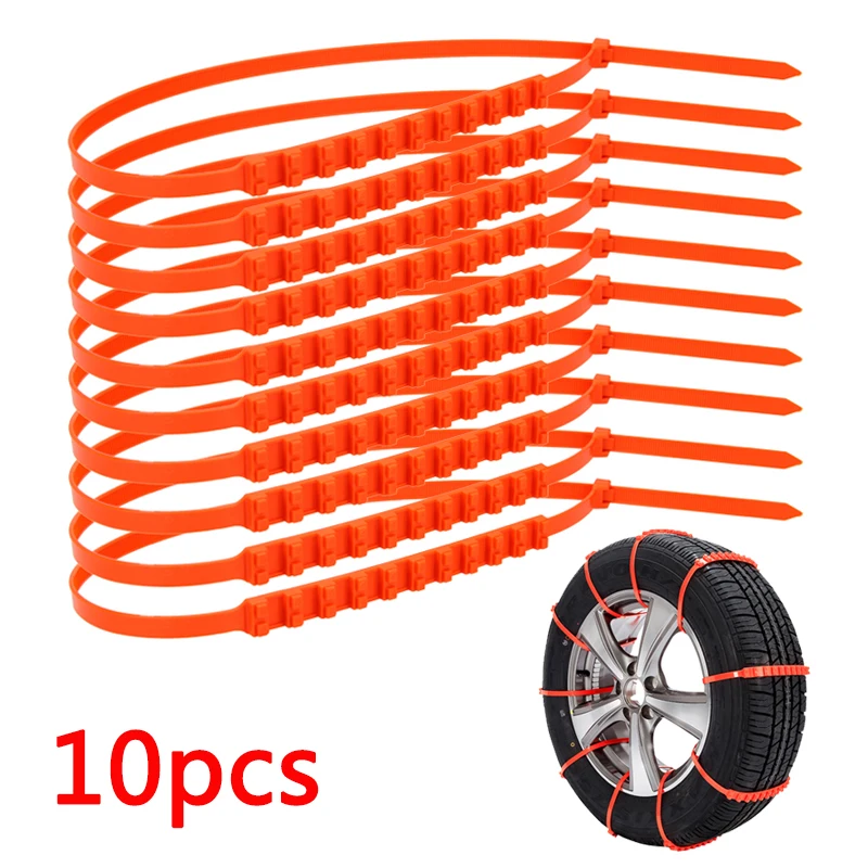 10 шт х 295 мм автомобильный Грузовик снег противоскользящие колеса шины цепи Универсальный подходит ширина шины