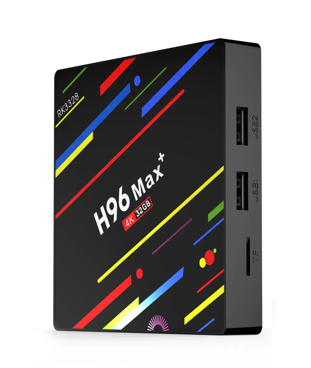 H96 Max плюс Android ТВ-бокс на Rockchip RK3328 4 ядра Android 8,1 DDR3 4 ГБ 32 ГБ встроенной 5,8G Wi-Fi H.265 4 K IP ТВ коробка