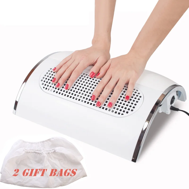 

Nail Fan Art Salon Suction Dust Collector Machine Vacuum Cleaner With 3 Fans + 2 Bags Acrylic UV Gel Machine Nail Dust Collector