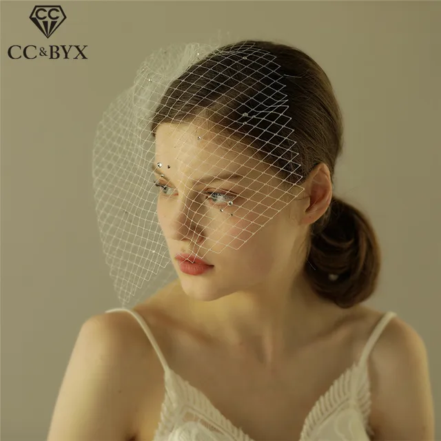 CC De Mariée De Mariage Voile Court De Cheveux De Fil Accessoires Hairwear Élégant Mariées Engagement