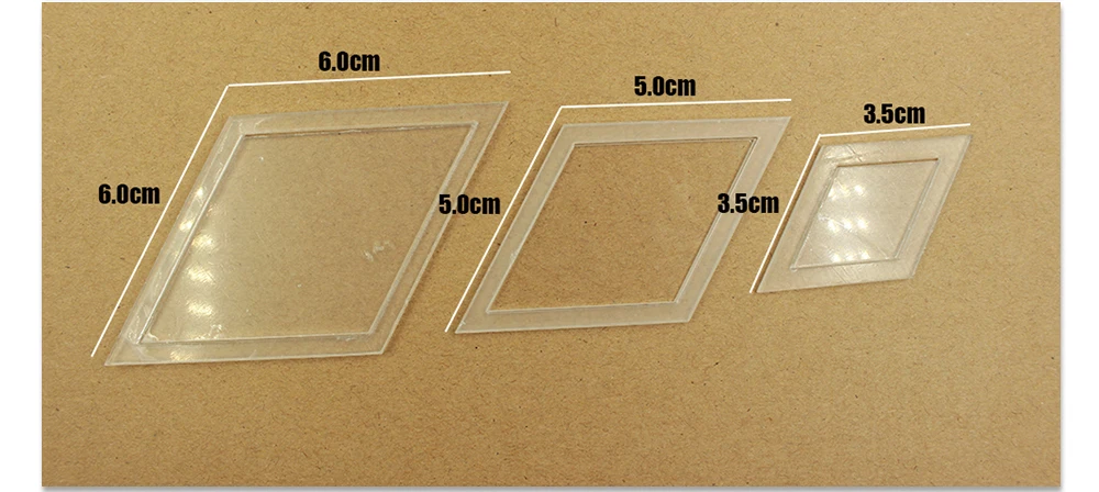 54 шт./пакет лоскутное шаблон DIY ручной работы прошитая вручную инструмент Прозрачный шаблон разных Форма узор квилтер лоскутного шитья поставки