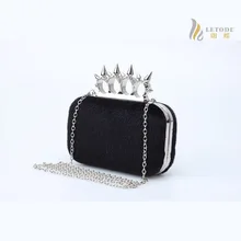 Винтажная Женская сумочка, металлические клатчи, вечерние сумки, сумочка для невесты, клатч для свадебной вечеринки, выпускного вечера, сумочка из конского волоса с заклепками