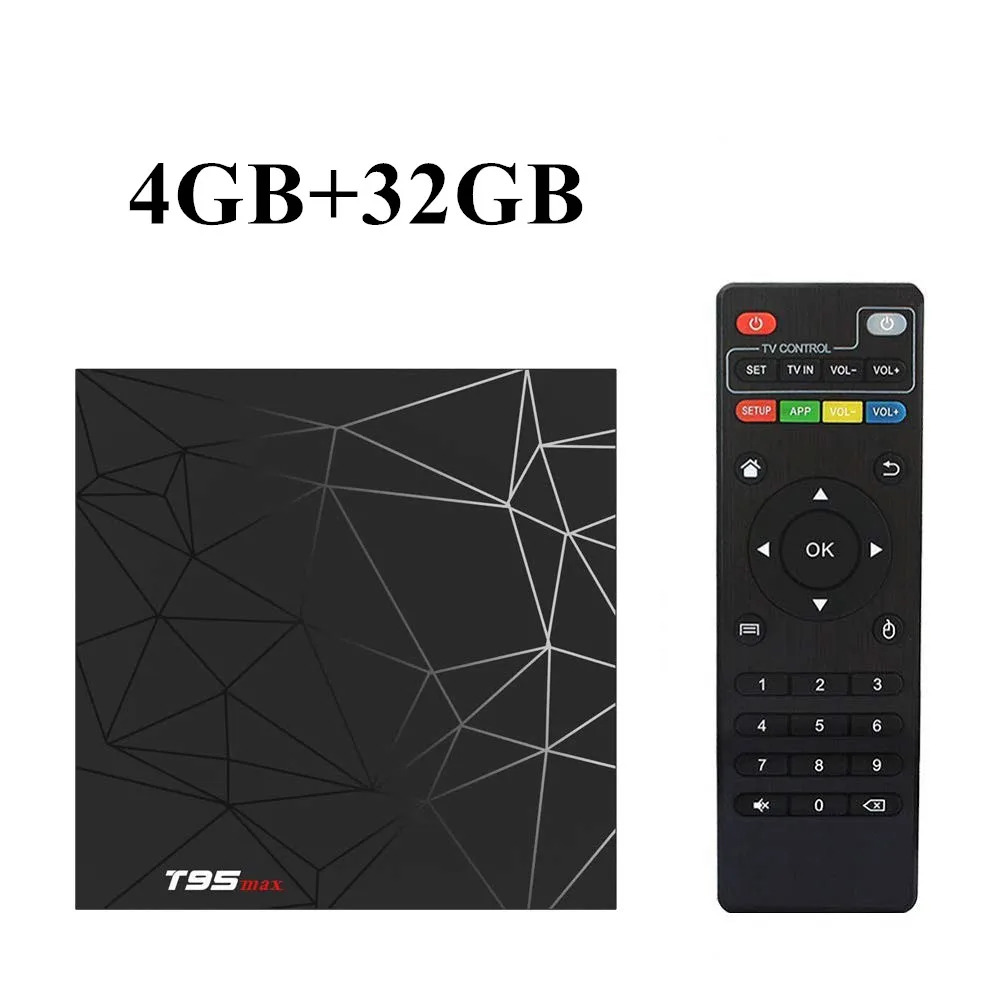 T95MAX Android 9,0 Smart 6K tv BOX 4 ГБ ОЗУ 64 Гб ПЗУ Allwinner H6 четырехъядерный процессор H.265 HD 2,4G Wifi ТВ приставка T95 MAX телеприставка - Цвет: T95 MAX 4 32GB