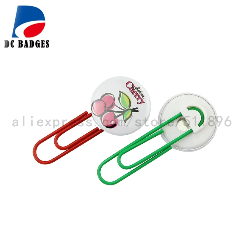 

200sets of 1" 25mm Bookmark Button Badge Paper clip Machine Making Material
