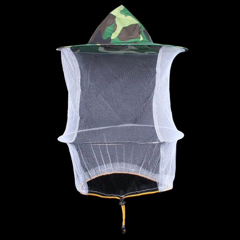 Шляпа пчеловодства, камуфляжная сетка, защита для лица, Кепка от насекомых, для кемпинга на открытом воздухе