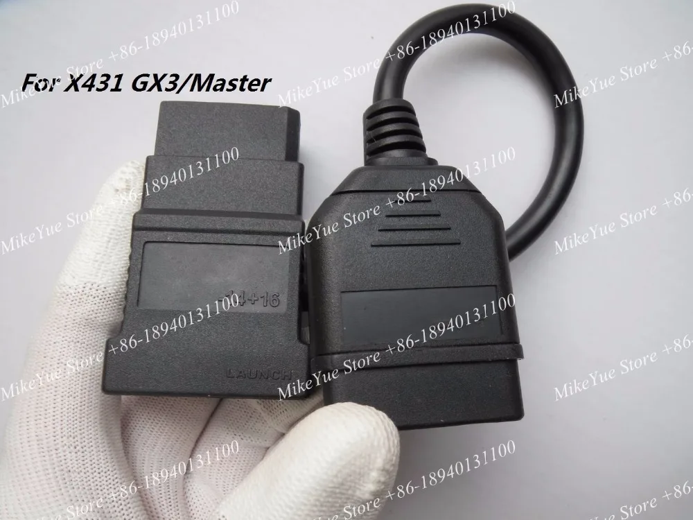 

100% Original for LAUNCH X431 for NISSAN -14+16 pin for GX3 Master OBDII for NISSAN -14+16 Adaptor X431 OBD II Connector