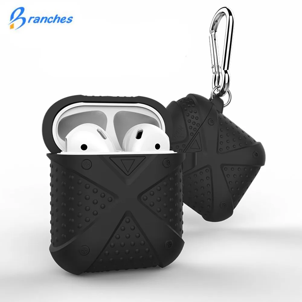 

Branches Bluetooth Wireless Earphone Case Silicone Charging Headphones Cases for Airpods Protective Cover For Apple AirPods