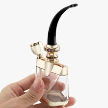 Мини-кальян стеклянная Водопровод для курения табака сигареты держатель фильтр для курения табачная трубка Рождественский подарок