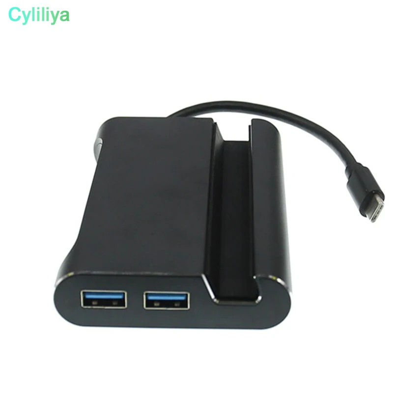 7 в 1 USB C 3 Тип К до 4 к HDMI VGA Rj45 Gigabit Ethernet 0 порт PD зарядный адаптер док держатель