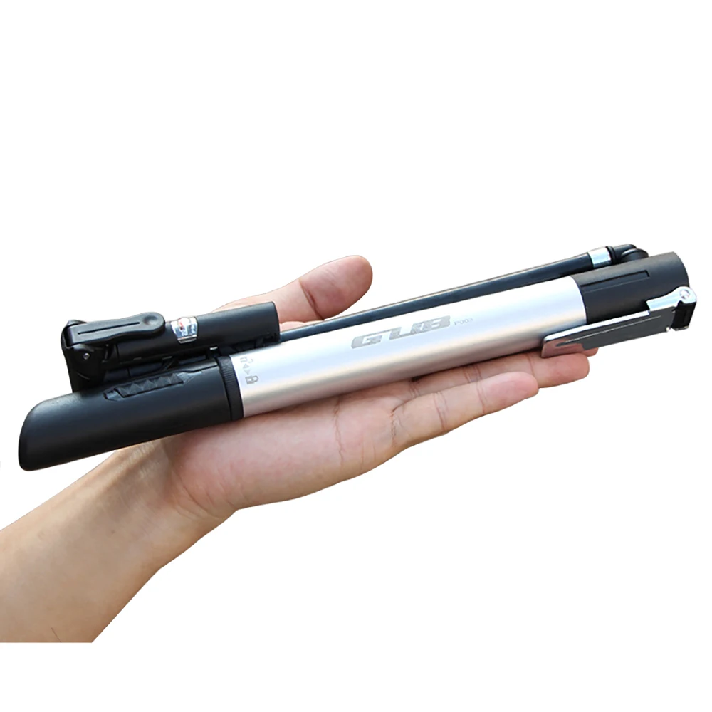 Auveach Portable Bicycle High pressure Pump Bike Tire Air Pump Universal Mini Floor Pump Compatible with Presta and Schrader Valves