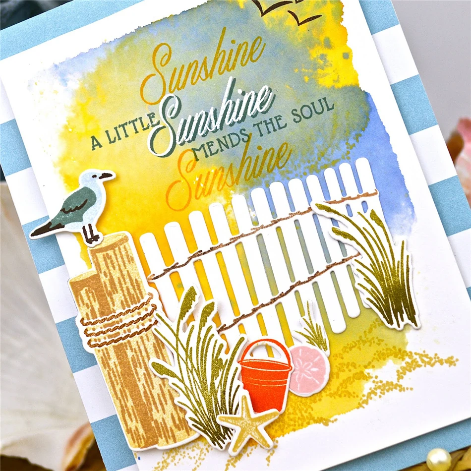 

Fence Line Metal Cutting Dies New 2019 Summer Stencils Die Cut for Craft Dies Scrapbooking Card Making Decor