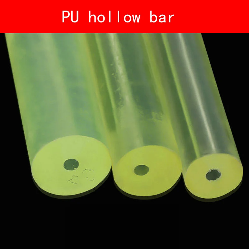 

PU Elastic Pipe Hole Rod PU Round Tube Rubber Polyurethane Dichotomanthes Die Pad Mould Sealing Hollow Bar DIY Round Stick