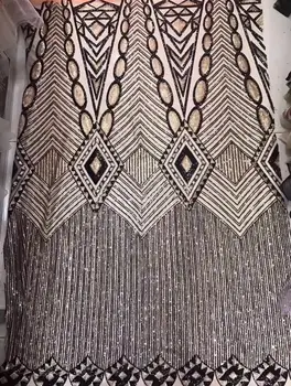 

CiCi-5.2906 fashionable sequins tulle embroidery french net lace fabric for party dress