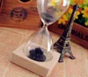 Stress Releiver Magnetic Hour Glass With Wooden Base - Best to Gift Awaglass Hand-blown Timer clock Magnet Magnetic Hourglass ► Photo 1/6