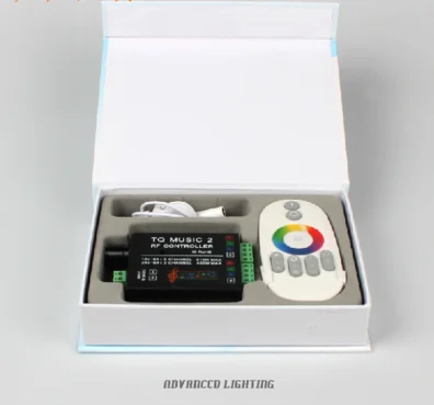 

Wireless Multifunction RF Music Controler RGB LED Controller - Black for RGB Strip Module (DC 12V/24V)