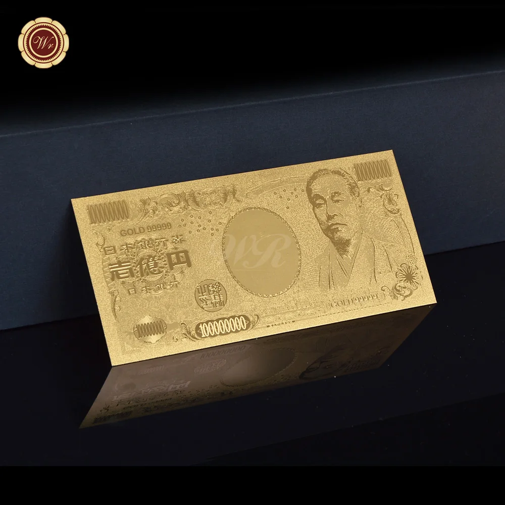 Gold Banknote Japan Bill Money 100000000 Bill Banknote Collections