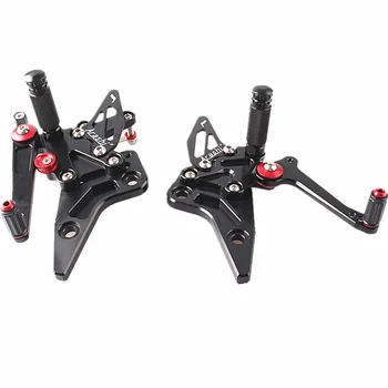 

CNC Adjustable Rearset Foot Pegs Footrest Pedals For Kawasaki Z800 2013-2014 Z 800 Black