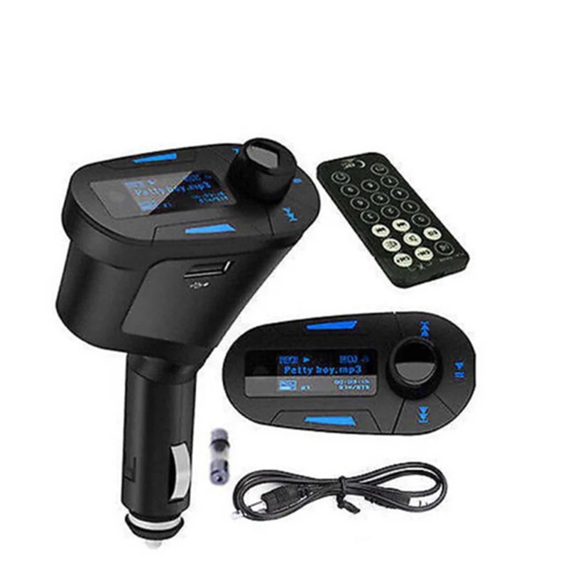 

Car Kit MP3 Music Player Wireless FM Transmitter Radio Modulator with USB SD MMC Remote Control