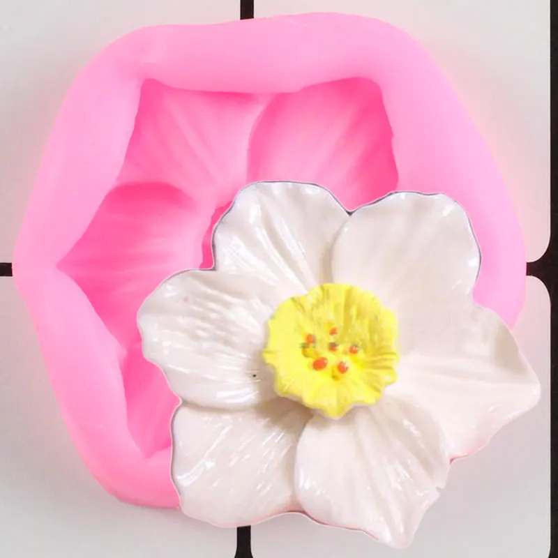 

Plumeria Flower Silicone Mold Cupcake Decoration Fondant Mold Cake Decorating Tool Candy Chocolate Gumpaste Mould Kitchen Baking