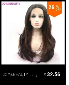 JOY& BEAUTY 2"-28" бесклеевой синтетический парик фронта шнурка длинный объемный волнистый оранжевый жаропрочные волокна волос парики для черных женщин
