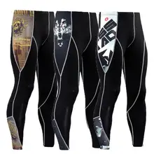 Новые Рашгард мужские спортивные штаны эластичные компрессионные беговые колготки Каратель тренажерный зал тренировки одежда фитнес брюки для бодибилдинга